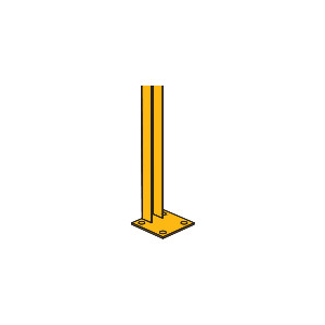 עמוד מסילה רחב סופי 0.50 מטר (H098)