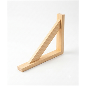 תומך מדף מעץ