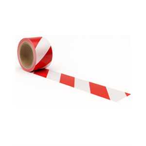 סרט אזהרה אדום לבן (50 מ')