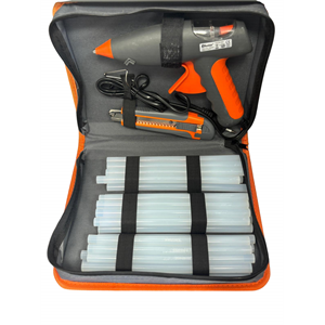 ערכת דבק חם 80W + אביזרים