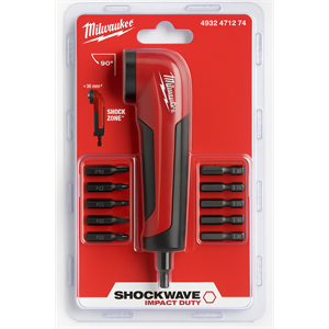 זוית למברגה + ביטים מילווקי