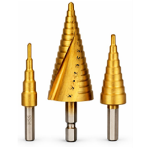 סט מקדחים מדורג 3 יח