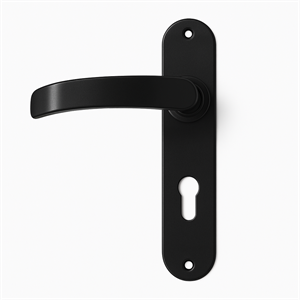 ידית לשער 85 מ"מ שחור/לבן